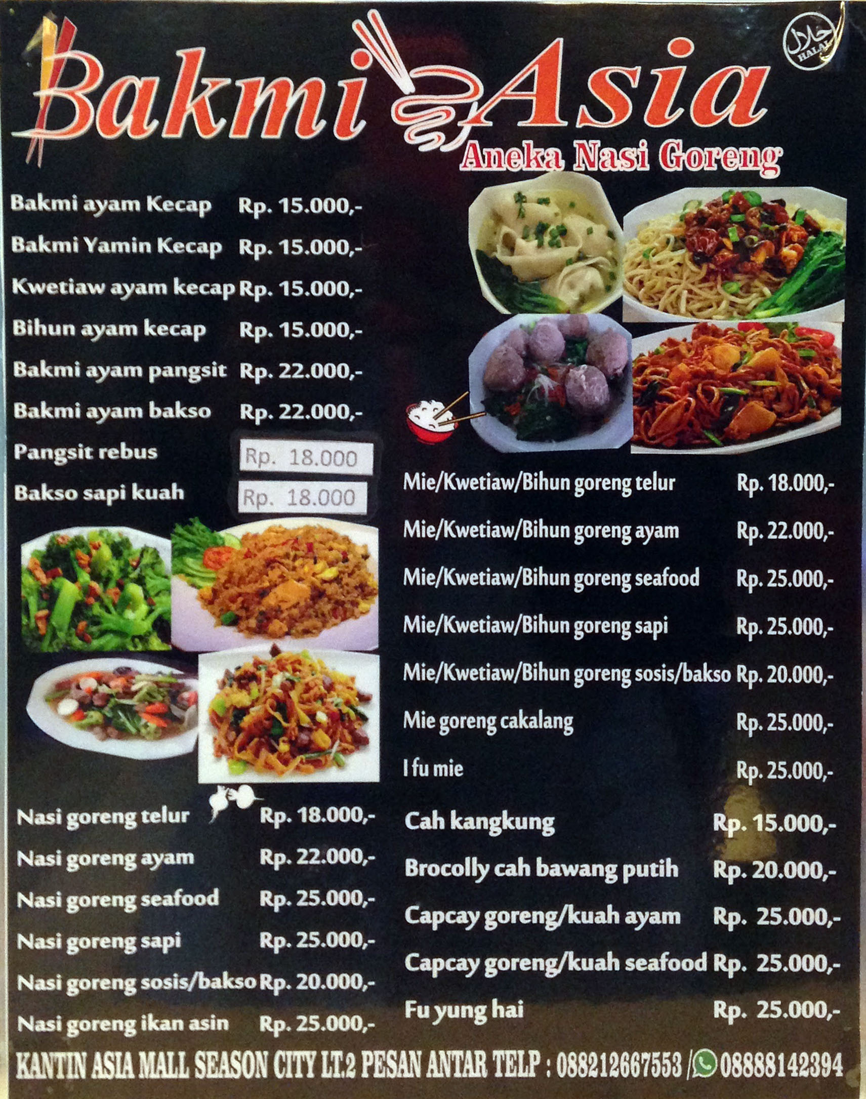 Harga Menu Bakmi Asia Terbaru 2022 2023 Di Jakarta Jakarta