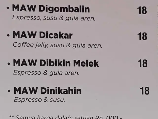 Gambar Makanan Maw Kopi 1