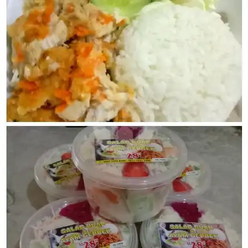 Gambar Makanan Salad Buah & Ayam Geprek 28, Lemah Gempal 16