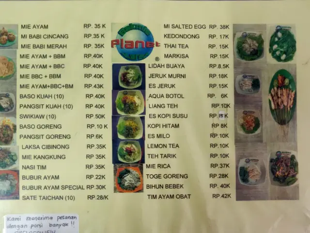 Gambar Makanan Bakmi Karet Planet 17