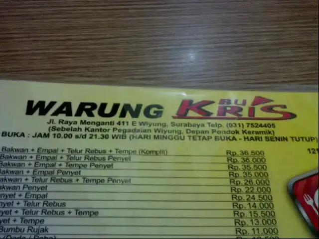 Gambar Makanan Warung Bu Kris 6