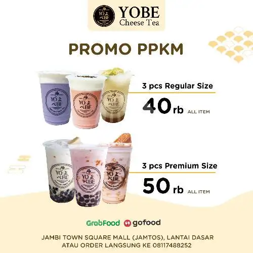 Gambar Makanan YOBE Cheese Tea - Mall Jambi Town Square (JAMTOS) Foodcourt LT.2 1