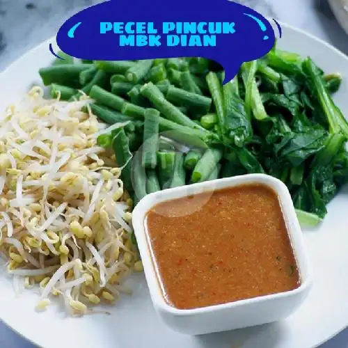 Gambar Makanan Pecel Pincuk Mbk Dian,Temas Batu 4