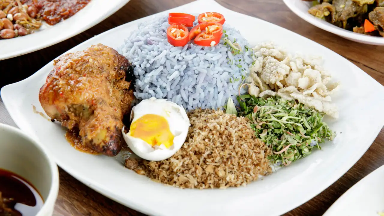 nasi kerabu nnukat(baba seafood)