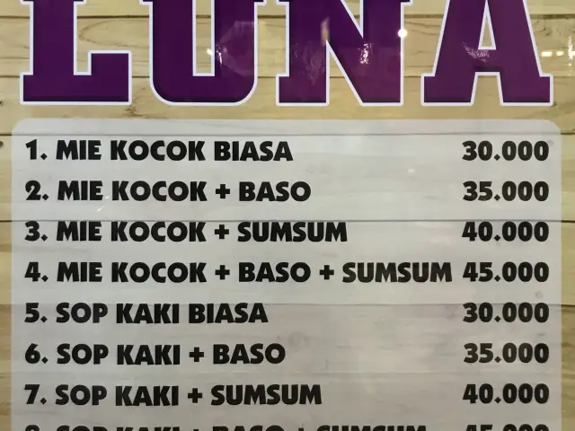 Gambar Makanan Mie Kocok Luna 3