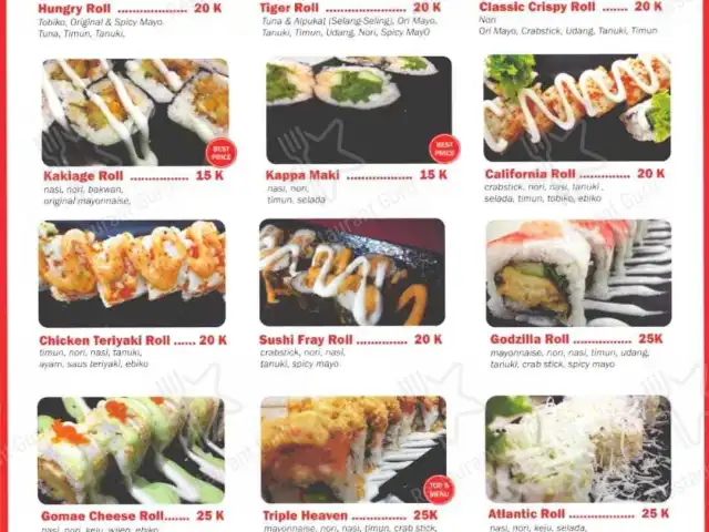 Gambar Makanan Tanoshi sushi Karawitan 3