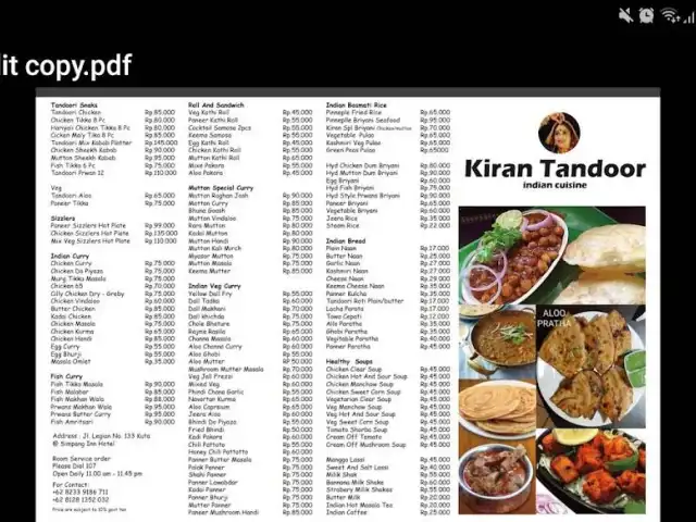 Gambar Makanan Kiran Tandoor Indian Cuisine 3