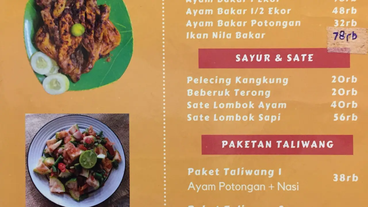 Ayam Taliwang 27 Asli Lombok