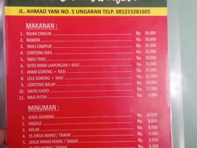 Gambar Makanan Rujak Cingur SBY "Tombo Kangen" Bu Yuli 13