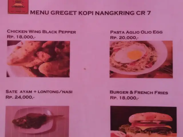 Gambar Makanan Kafe Kopi Nangkring CR7 2