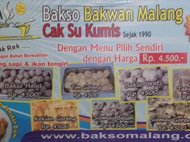 Gambar Makanan Bakso Bakwan Malang Cak Su Kumis 1