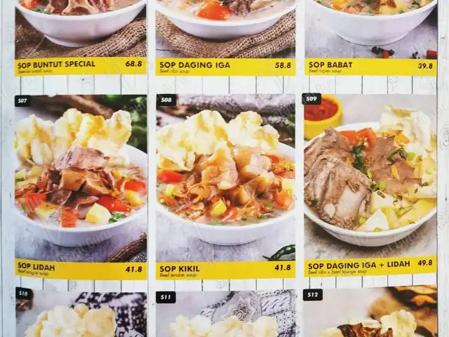 Gambar Makanan Chop Buntut Cak Yo 6