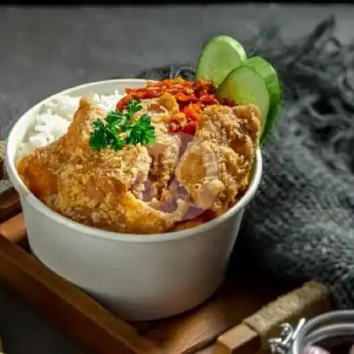 Gambar Makanan Nasi Kulit Ayam Geprek Bungsu, Everplate Kemang 1