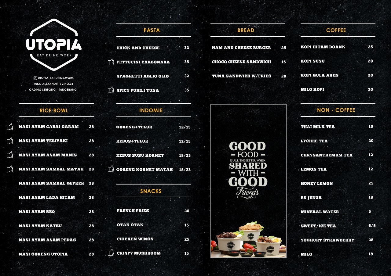 Utopia terdekat Restoran dan Tempat Makan Kafe terdekat di Tangerang