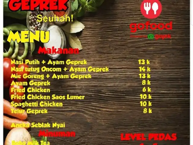 Gambar Makanan Ayam geprek nyai seuhah 2 2