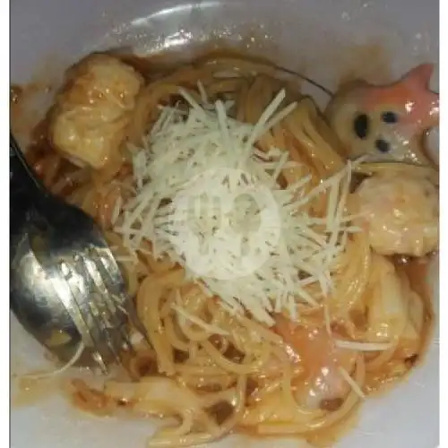 Gambar Makanan Spaghetti Teh Atie Thea Khas Banteng Kecil 1s, Masuk Area Pasar Blkng Pos 13