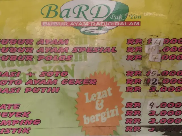 Gambar Makanan Bubur Ayam Radio Dalam Pak Yon 6