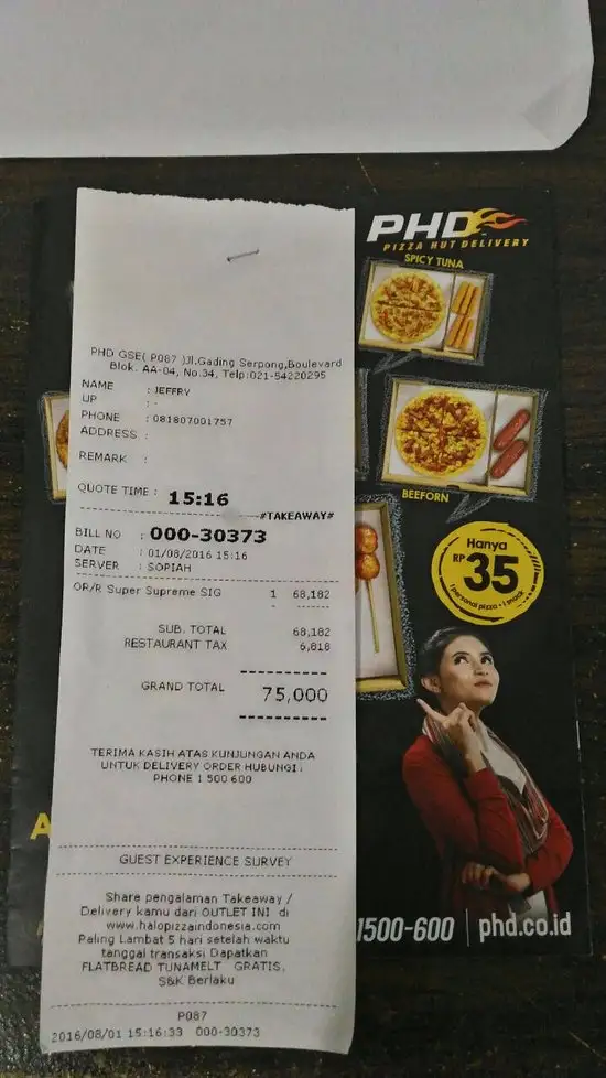 Gambar Makanan Pizza Hut - Giant Ciledug 11