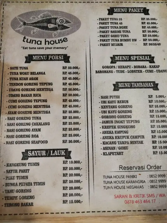 Gambar Makanan Tuna House Paniki 10