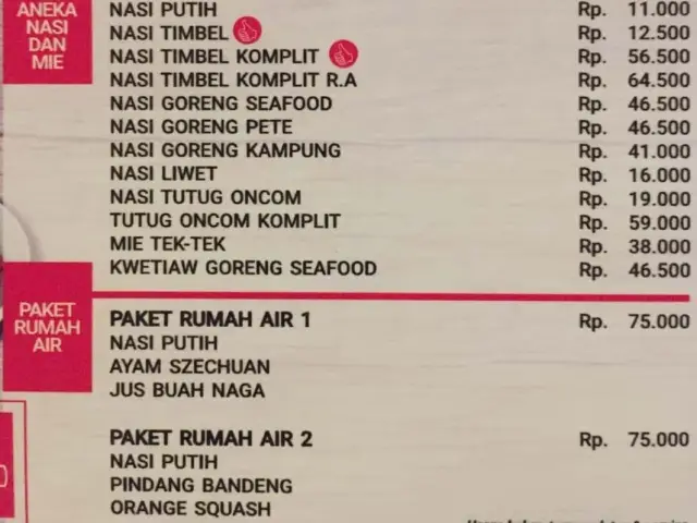 Gambar Makanan Rumah Air 1