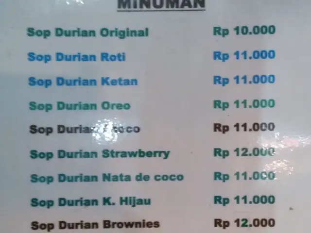 Sop Durian Dum - Dum