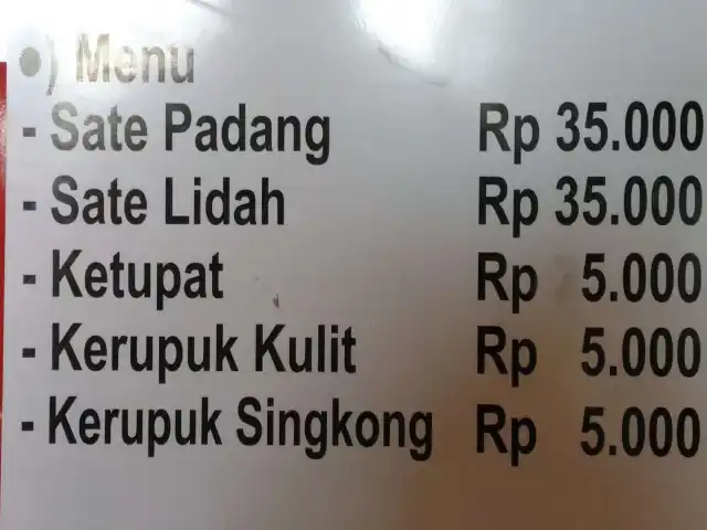 Gambar Makanan Sate Padang Ajo Laweh 1