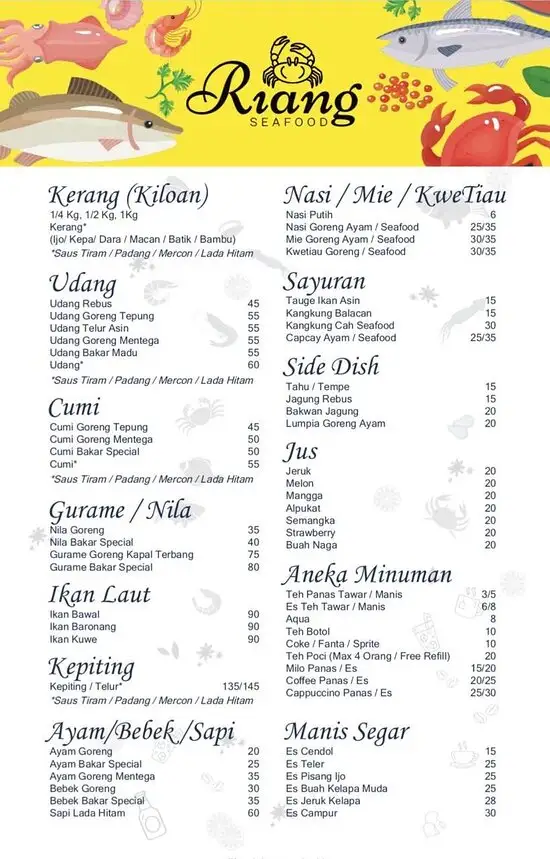 Gambar Makanan RM. Riang Seafood 1