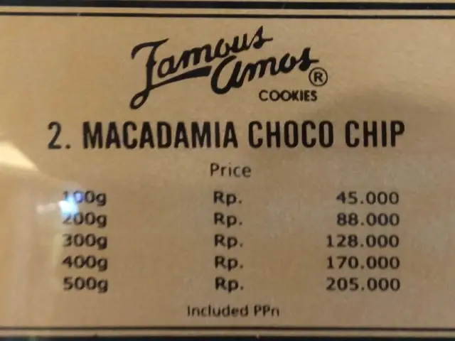 Gambar Makanan Famous Amos 5