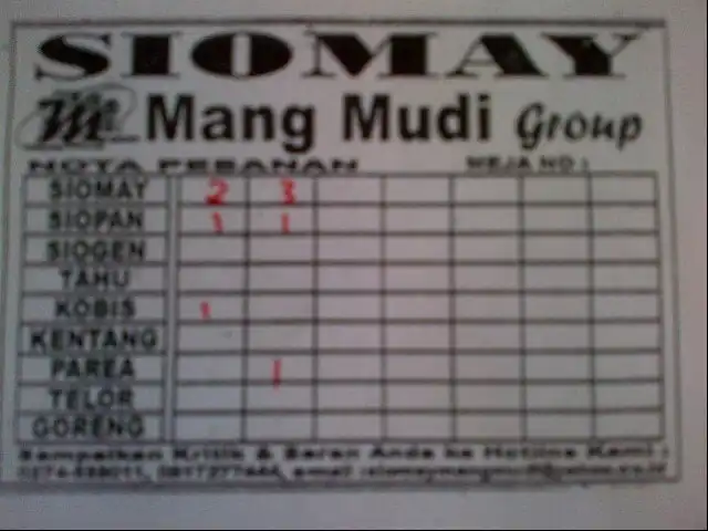 Gambar Makanan Siomay Mang Mudi Kentungan Jogja 5