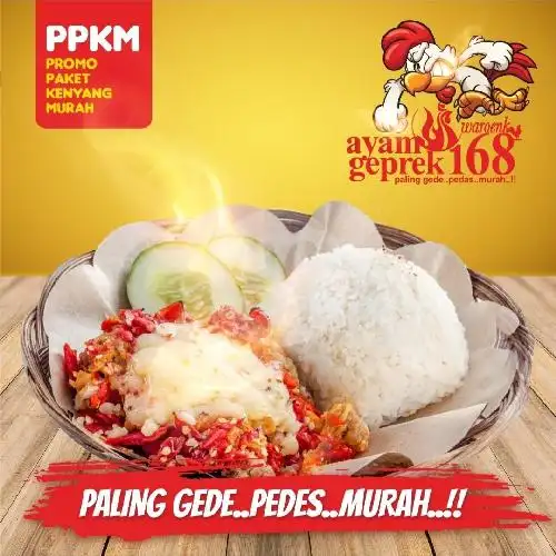 Gambar Makanan Ayam Geprek 168, Kreo Selatan 3