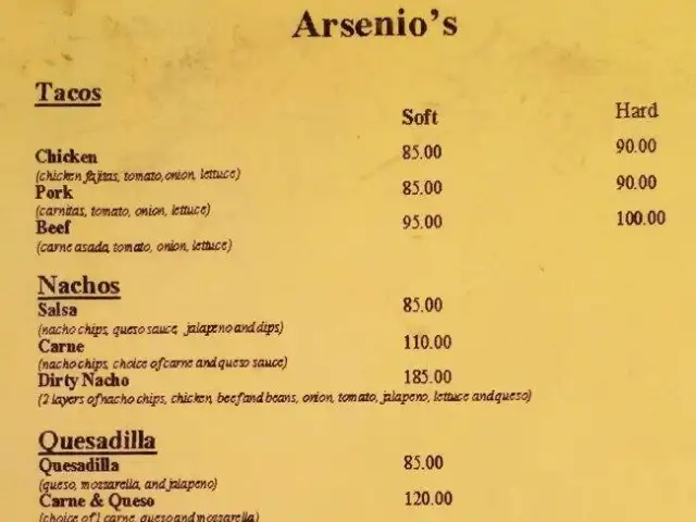 Arsenio's Food Photo 1