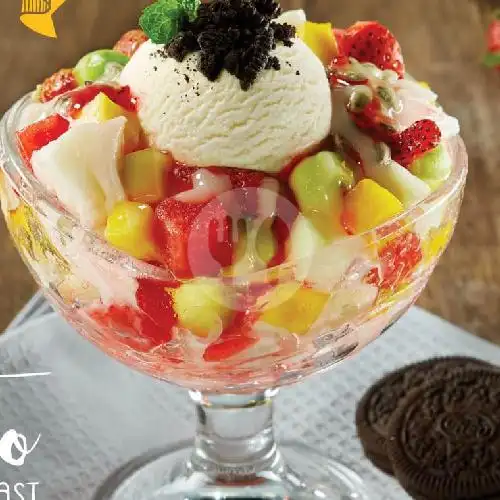 Gambar Makanan Fruit Salad Vanila Ice Cream, Simpang Lambau 4