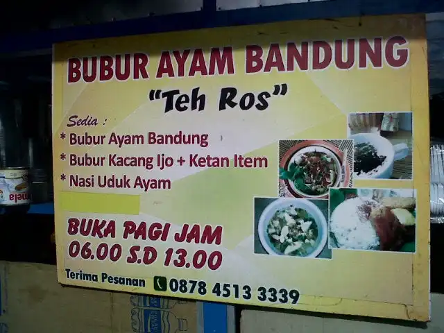 Gambar Makanan Bubur Ayam Bandung "Teh Ros" 1