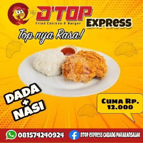 Gambar Makanan Dtop Chicken And Burger Express, Parakansalak 3
