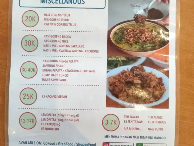 Gambar Makanan Restoran Tomohon (Rasa Asli Manado) - Gading Serpong 1