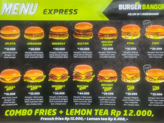 Gambar Makanan Burger Bangor 1