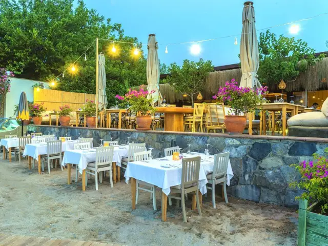 Faros Beach And Restaurant'nin yemek ve ambiyans fotoğrafları 20