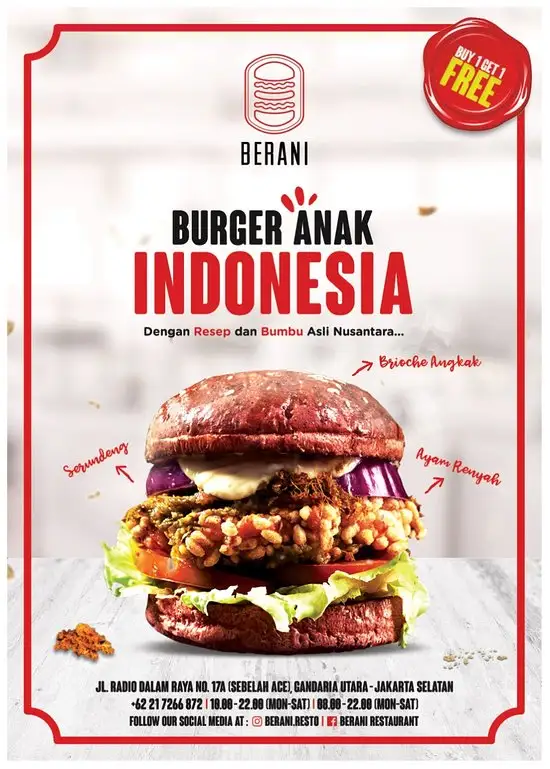 Gambar Makanan BERANI - Burger Anak Indonesia 4