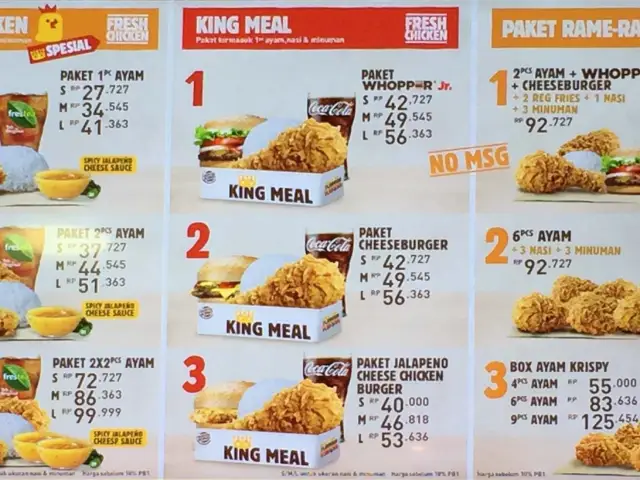 Gambar Makanan Burger King 16