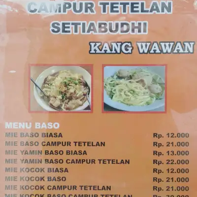 Mie Baso Mie Kocok Campur Tetelan Pak Wawan