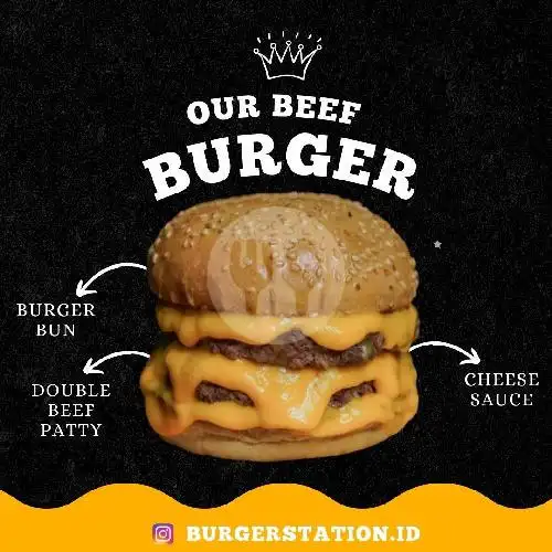 Gambar Makanan Burger Station, Bukittinggi 1