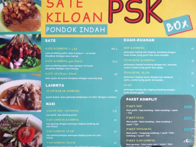 Gambar Makanan PSK Sate Kiloan Box 1