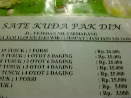 Gambar Makanan Sate Kuda Pak Din 14