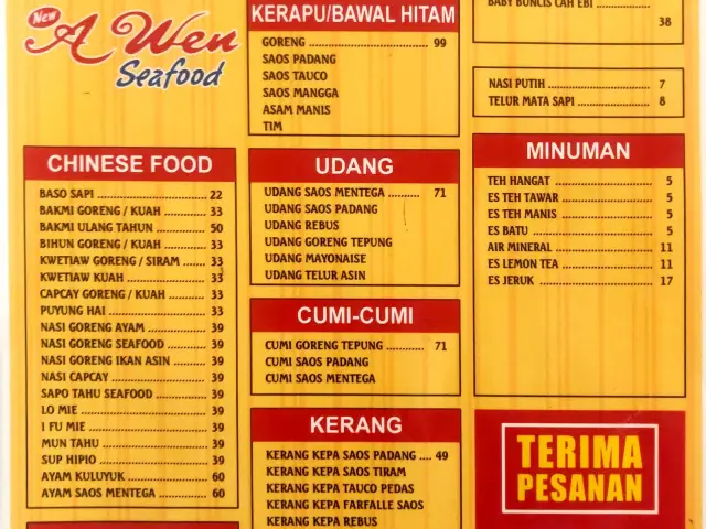 Gambar Makanan A Wen Seafood 1