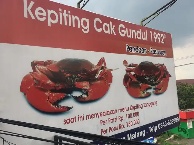 Gambar Makanan Kepiting Cak Gundul Pandaan 16