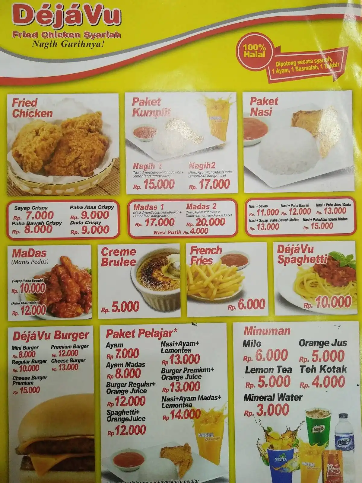 Dejavu Fried Chicken Syariah
