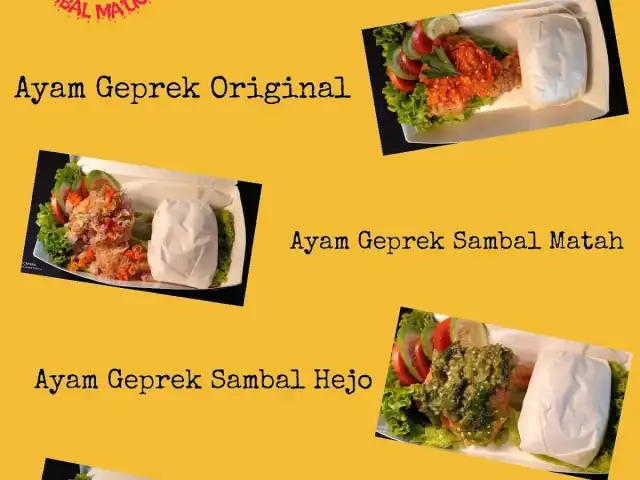 Ayam geprek sambel ma'ucun