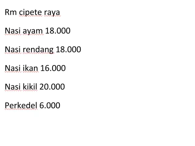 Gambar Makanan RMCipeteRaya 1