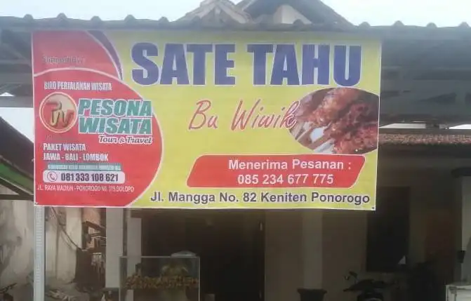 Gambar Makanan Sate Tahu Bu Wiwik 1