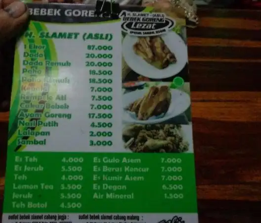 Gambar Makanan Bebek Goreng H. Slamet 3